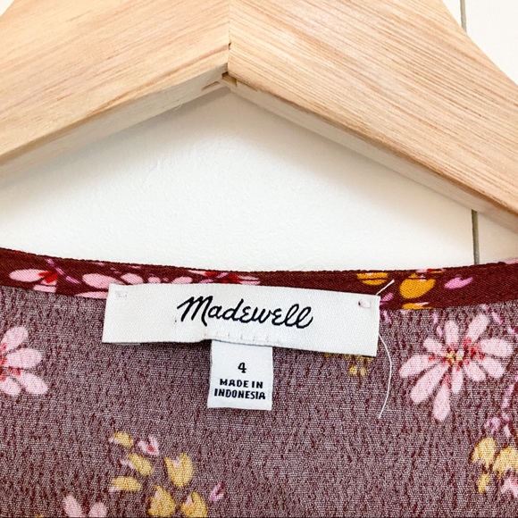 Madewell Tie-Sleeve Wrap Top - Picture 9 of 10